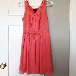 Coral summer dress